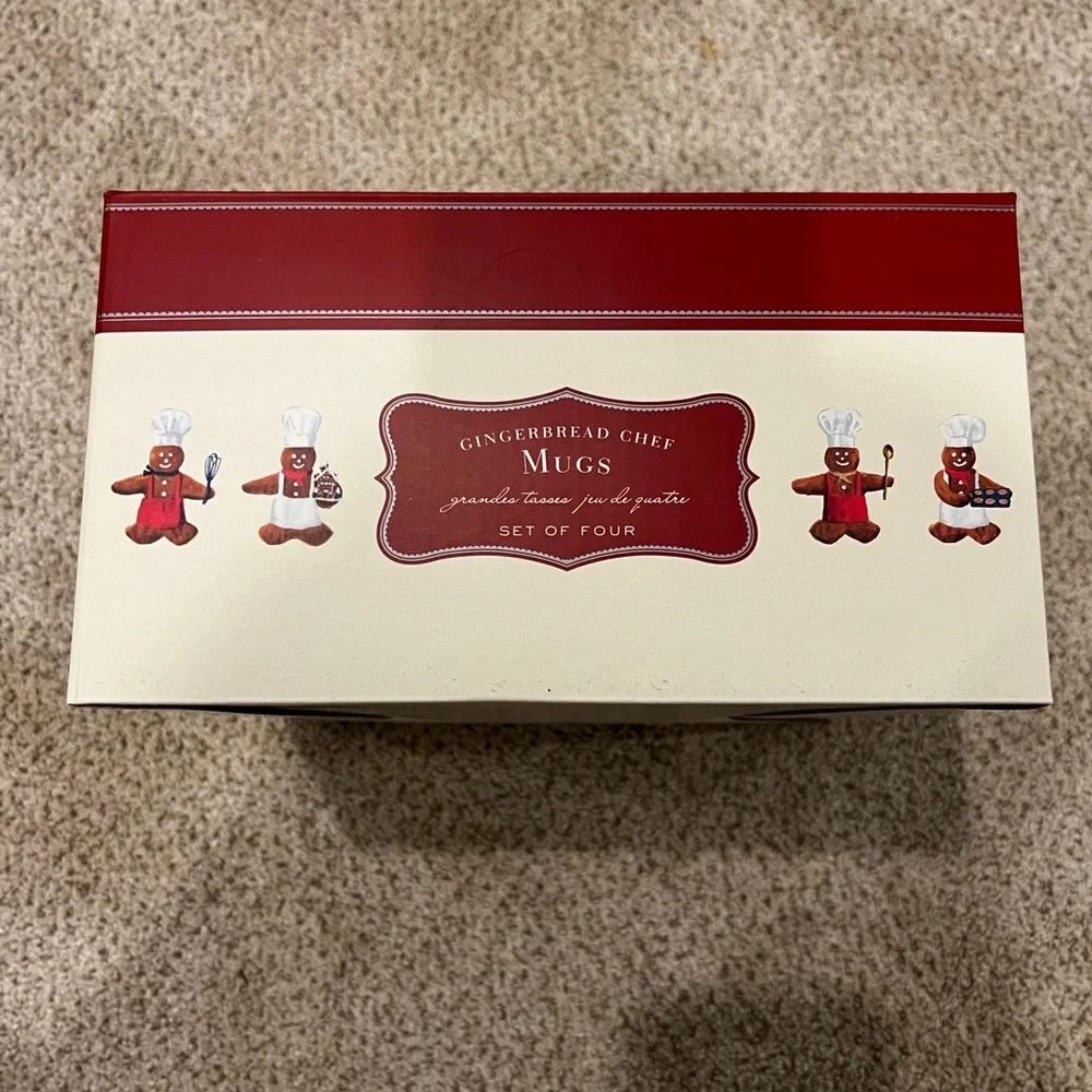 Williams Sonoma gingerbread mug set